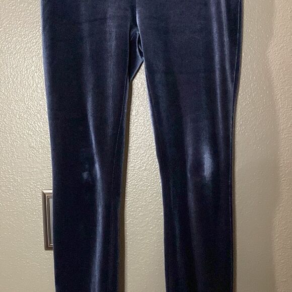 J.Crew Blue Velour Leggings Stretch - Picture 4 of 11
